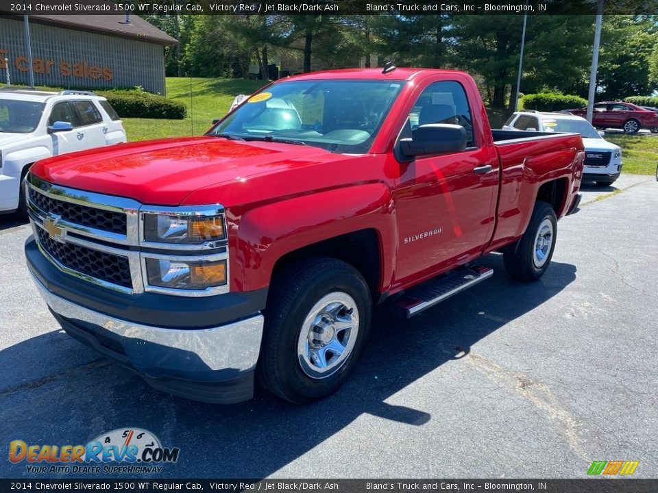2014 Chevrolet Silverado 1500 WT Regular Cab Victory Red / Jet Black/Dark Ash Photo #2