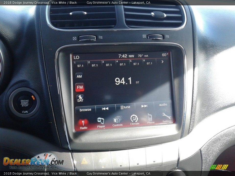 2018 Dodge Journey Crossroad Vice White / Black Photo #15