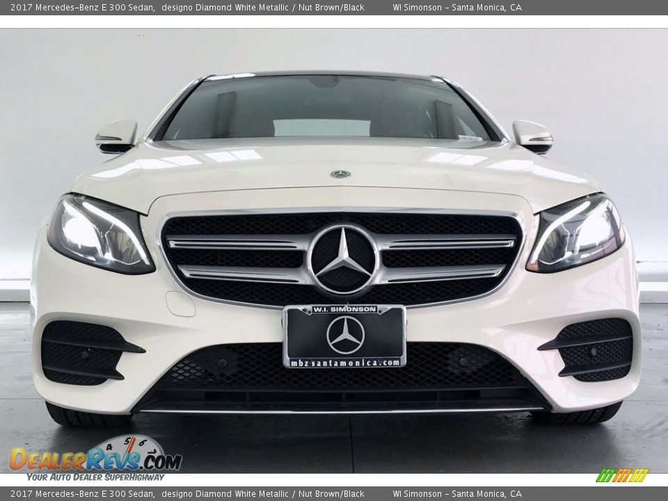 2017 Mercedes-Benz E 300 Sedan designo Diamond White Metallic / Nut Brown/Black Photo #2