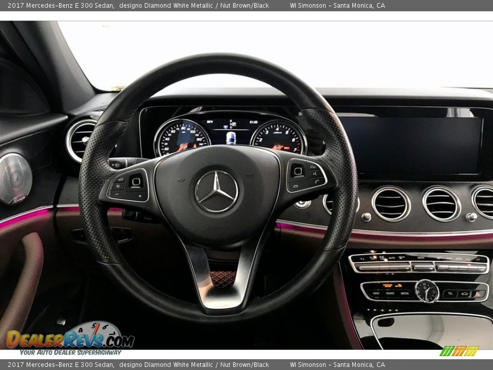 2017 Mercedes-Benz E 300 Sedan designo Diamond White Metallic / Nut Brown/Black Photo #4