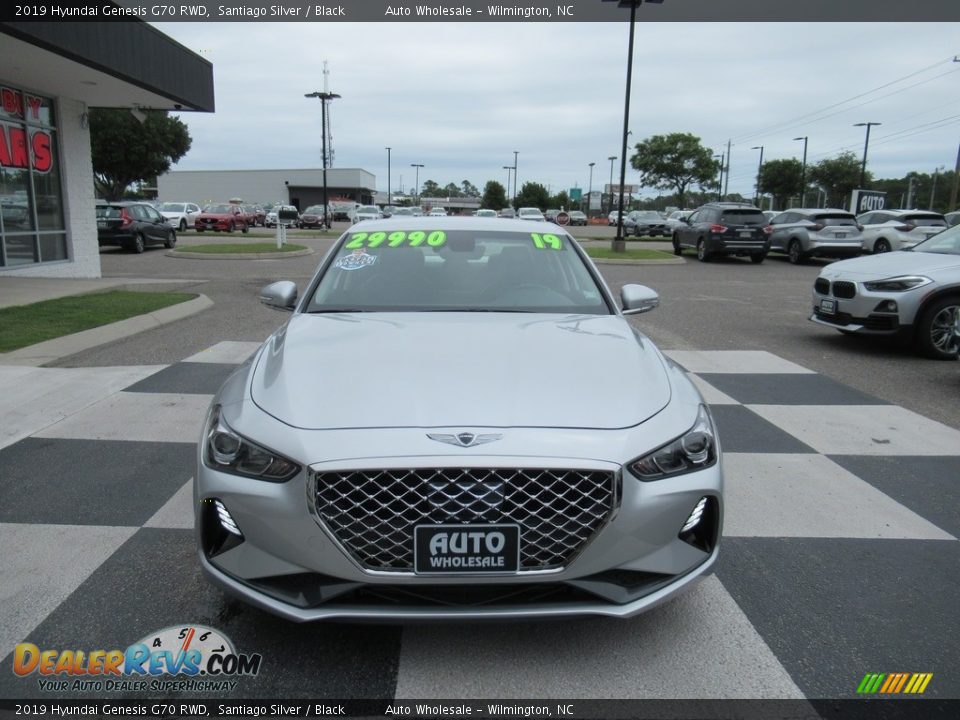 2019 Hyundai Genesis G70 RWD Santiago Silver / Black Photo #2