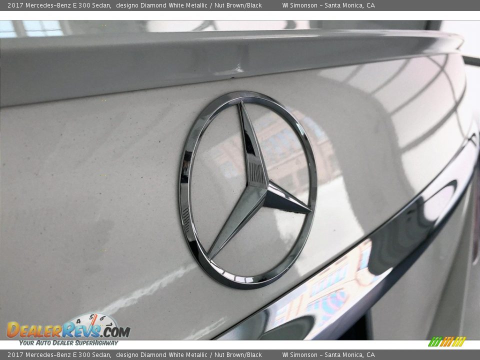 2017 Mercedes-Benz E 300 Sedan designo Diamond White Metallic / Nut Brown/Black Photo #7