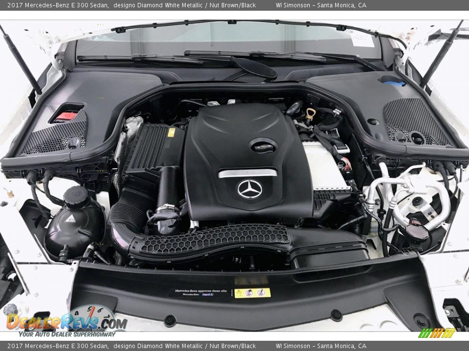 2017 Mercedes-Benz E 300 Sedan designo Diamond White Metallic / Nut Brown/Black Photo #9