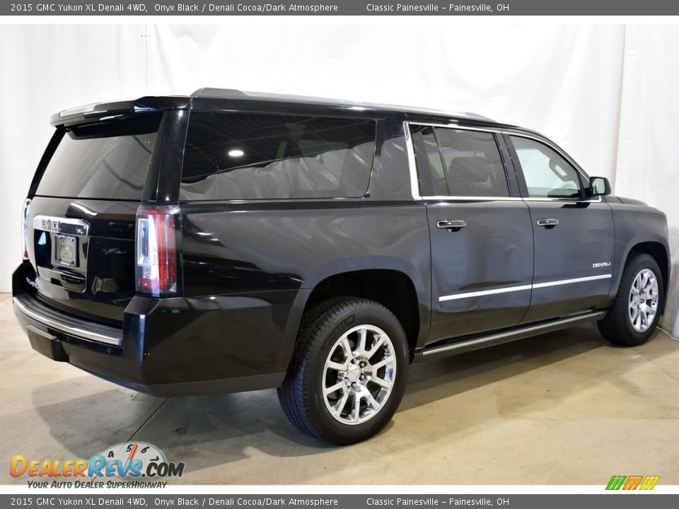 2015 GMC Yukon XL Denali 4WD Onyx Black / Denali Cocoa/Dark Atmosphere Photo #2