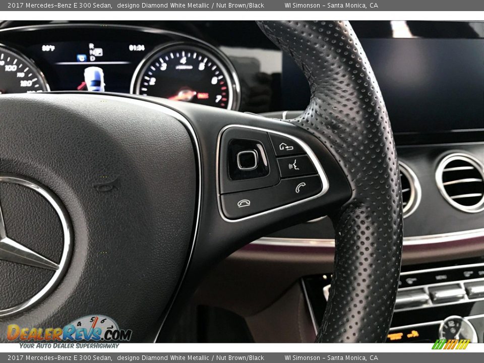 2017 Mercedes-Benz E 300 Sedan designo Diamond White Metallic / Nut Brown/Black Photo #19