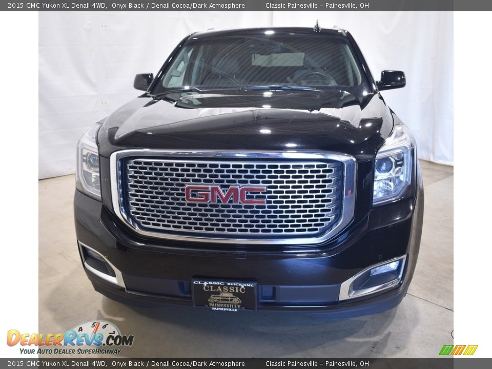 2015 GMC Yukon XL Denali 4WD Onyx Black / Denali Cocoa/Dark Atmosphere Photo #4
