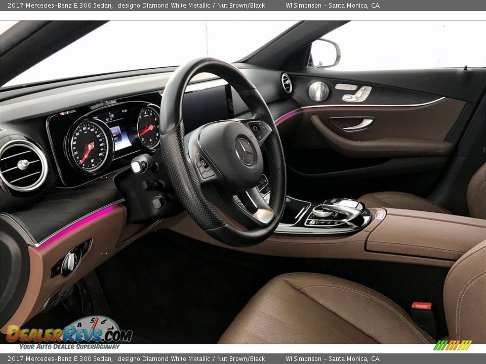 2017 Mercedes-Benz E 300 Sedan designo Diamond White Metallic / Nut Brown/Black Photo #22