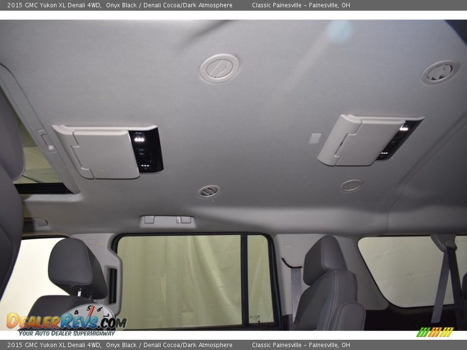 2015 GMC Yukon XL Denali 4WD Onyx Black / Denali Cocoa/Dark Atmosphere Photo #12