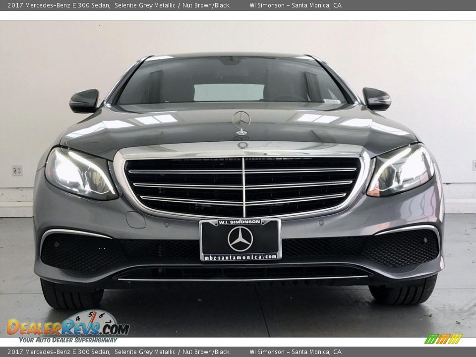 2017 Mercedes-Benz E 300 Sedan Selenite Grey Metallic / Nut Brown/Black Photo #2
