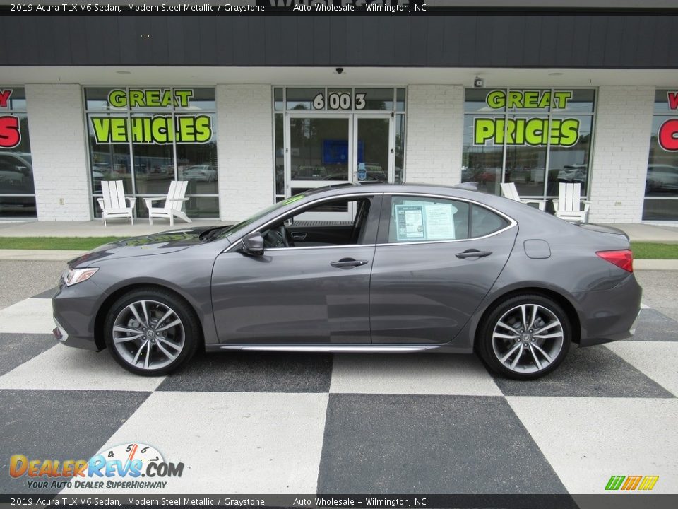2019 Acura TLX V6 Sedan Modern Steel Metallic / Graystone Photo #1
