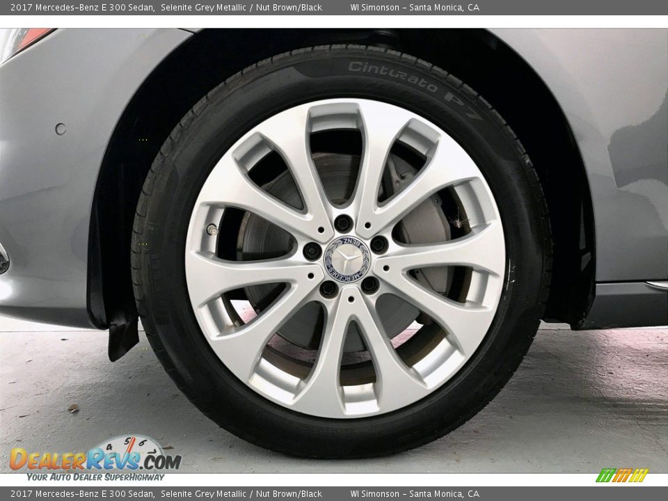 2017 Mercedes-Benz E 300 Sedan Selenite Grey Metallic / Nut Brown/Black Photo #8