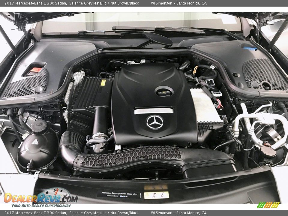 2017 Mercedes-Benz E 300 Sedan Selenite Grey Metallic / Nut Brown/Black Photo #9