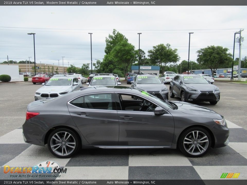2019 Acura TLX V6 Sedan Modern Steel Metallic / Graystone Photo #3