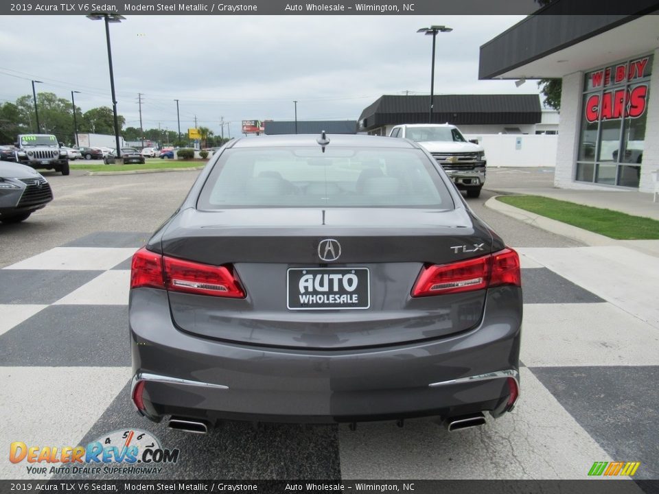 2019 Acura TLX V6 Sedan Modern Steel Metallic / Graystone Photo #4