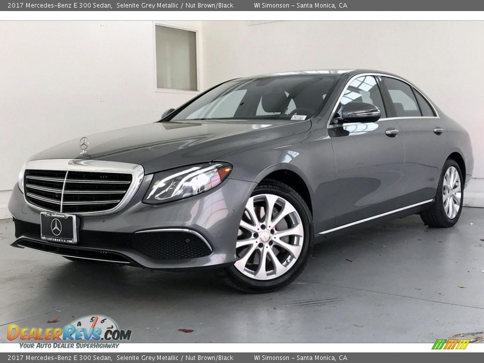 2017 Mercedes-Benz E 300 Sedan Selenite Grey Metallic / Nut Brown/Black Photo #12