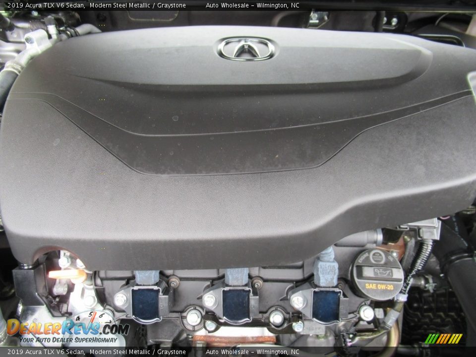 2019 Acura TLX V6 Sedan Modern Steel Metallic / Graystone Photo #6