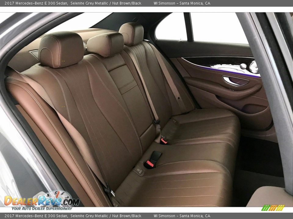 2017 Mercedes-Benz E 300 Sedan Selenite Grey Metallic / Nut Brown/Black Photo #13