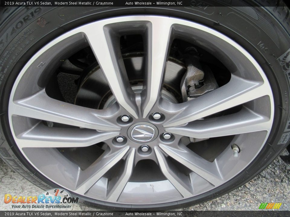 2019 Acura TLX V6 Sedan Modern Steel Metallic / Graystone Photo #7