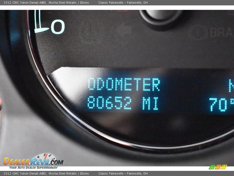 2012 GMC Yukon Denali AWD Mocha Steel Metallic / Ebony Photo #16