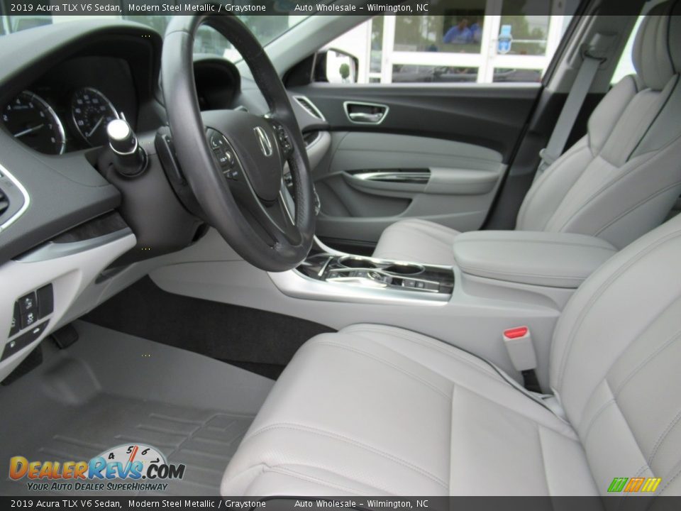 2019 Acura TLX V6 Sedan Modern Steel Metallic / Graystone Photo #9