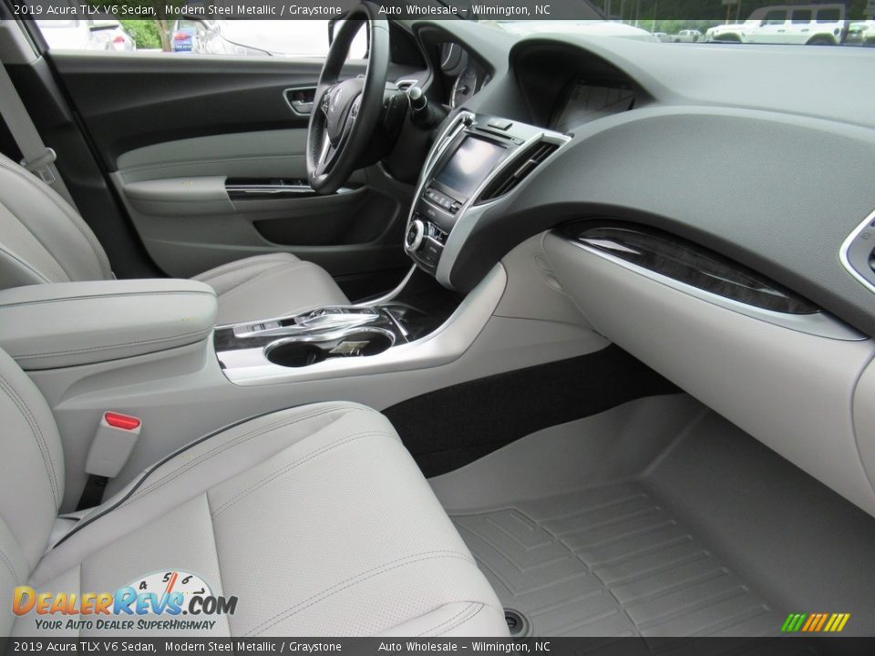 2019 Acura TLX V6 Sedan Modern Steel Metallic / Graystone Photo #11