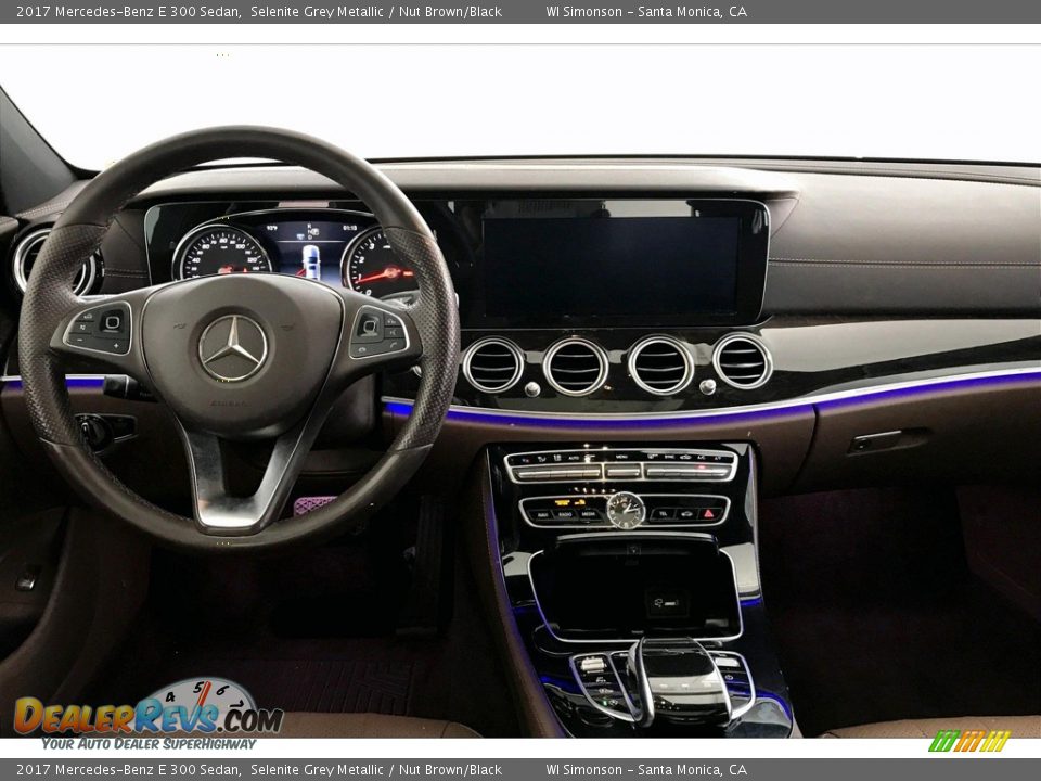 2017 Mercedes-Benz E 300 Sedan Selenite Grey Metallic / Nut Brown/Black Photo #17