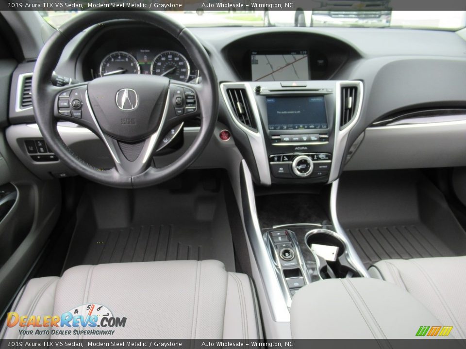 2019 Acura TLX V6 Sedan Modern Steel Metallic / Graystone Photo #14