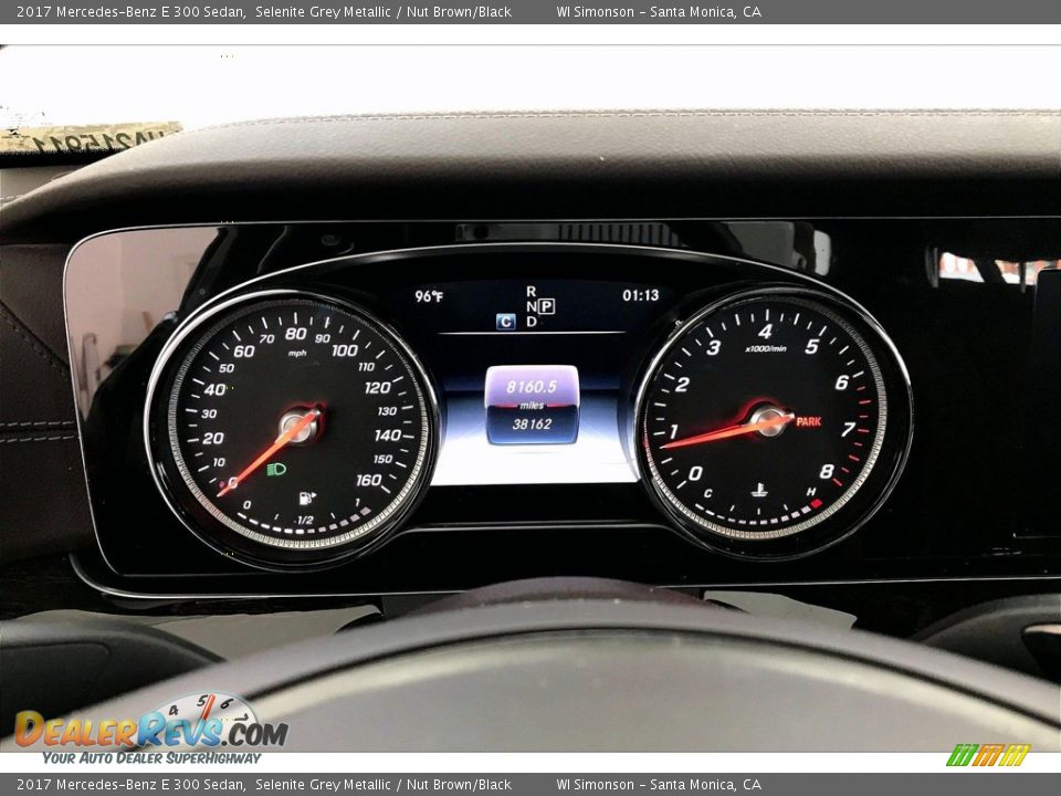 2017 Mercedes-Benz E 300 Sedan Selenite Grey Metallic / Nut Brown/Black Photo #20