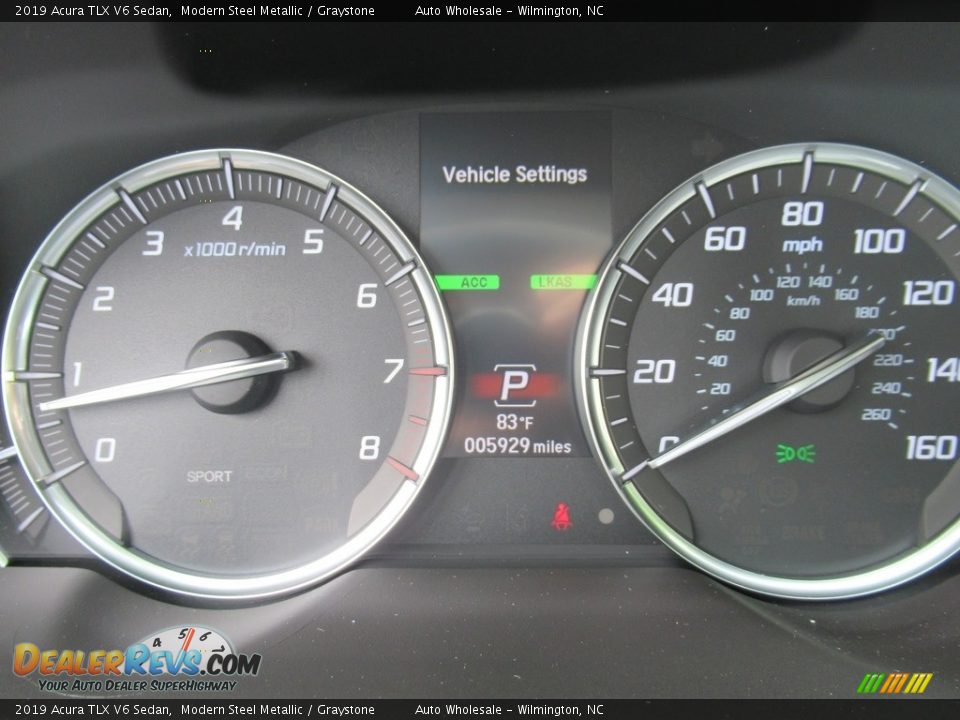 2019 Acura TLX V6 Sedan Modern Steel Metallic / Graystone Photo #15