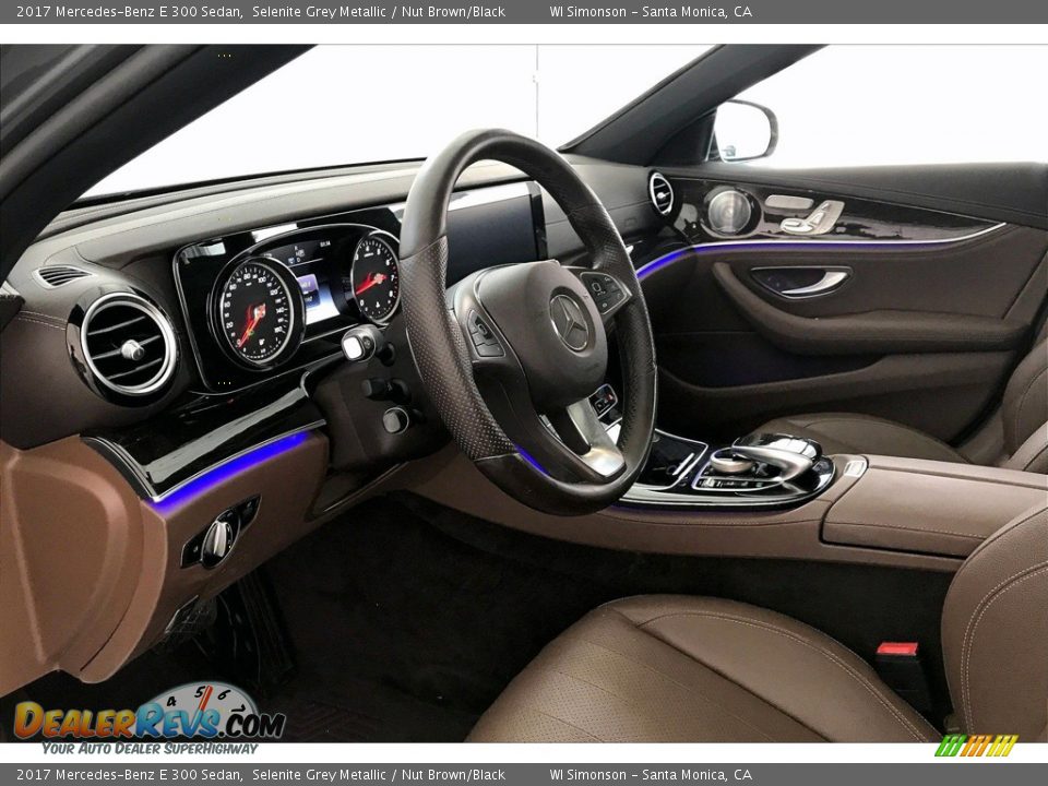 2017 Mercedes-Benz E 300 Sedan Selenite Grey Metallic / Nut Brown/Black Photo #22