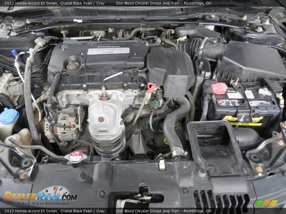 2013 Honda Accord EX Sedan Crystal Black Pearl / Gray Photo #8