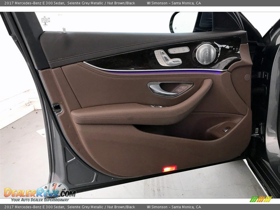 2017 Mercedes-Benz E 300 Sedan Selenite Grey Metallic / Nut Brown/Black Photo #25