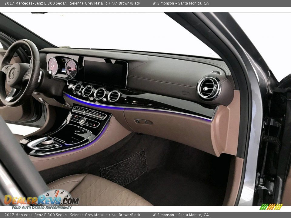 2017 Mercedes-Benz E 300 Sedan Selenite Grey Metallic / Nut Brown/Black Photo #28