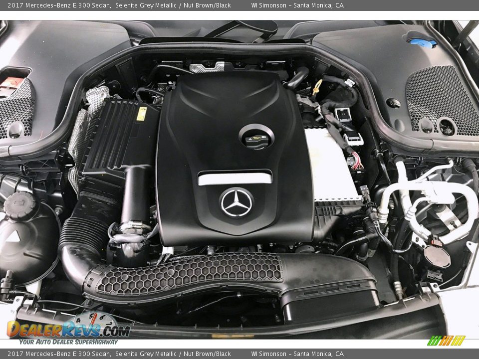 2017 Mercedes-Benz E 300 Sedan Selenite Grey Metallic / Nut Brown/Black Photo #31