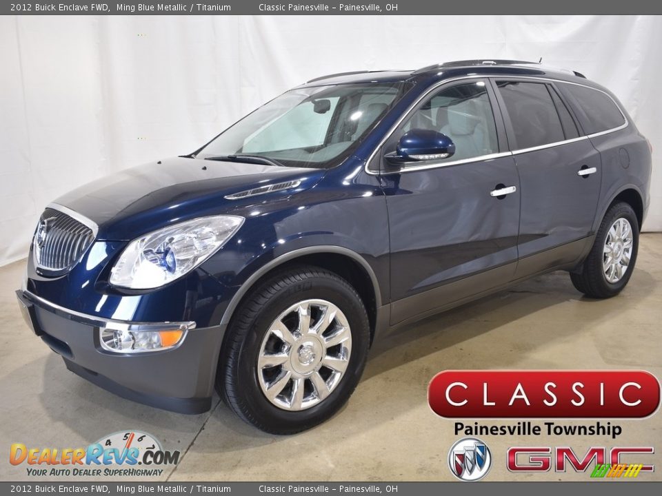 2012 Buick Enclave FWD Ming Blue Metallic / Titanium Photo #1