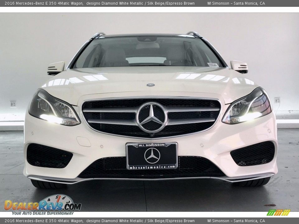 2016 Mercedes-Benz E 350 4Matic Wagon designo Diamond White Metallic / Silk Beige/Espresso Brown Photo #2