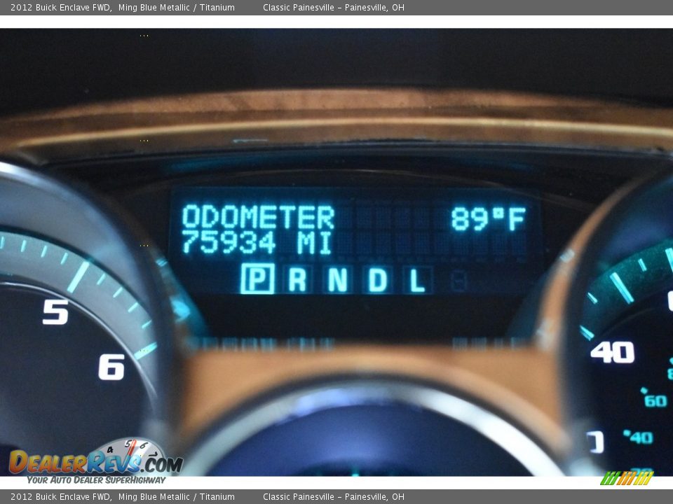 2012 Buick Enclave FWD Ming Blue Metallic / Titanium Photo #12