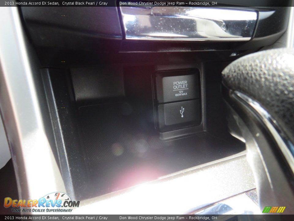 2013 Honda Accord EX Sedan Crystal Black Pearl / Gray Photo #28
