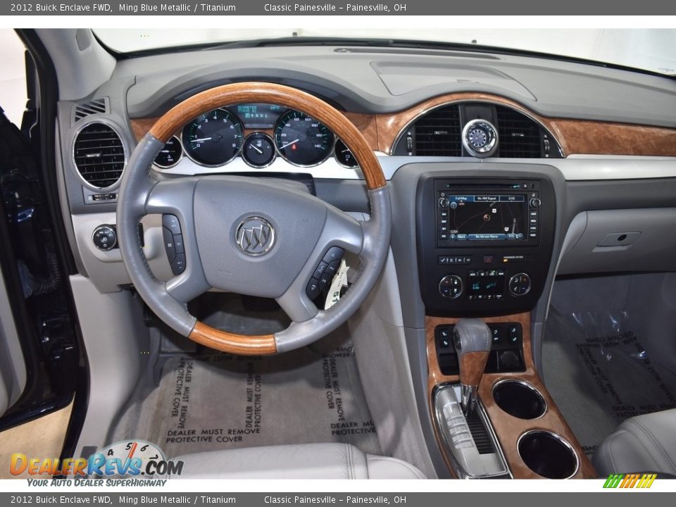 2012 Buick Enclave FWD Ming Blue Metallic / Titanium Photo #16