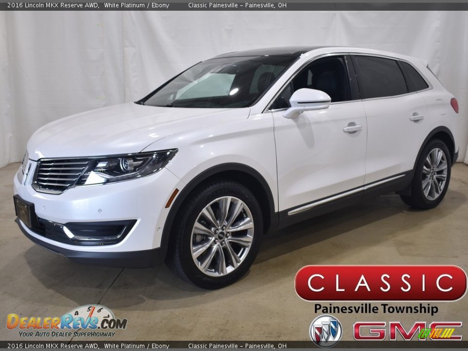 2016 Lincoln MKX Reserve AWD White Platinum / Ebony Photo #1