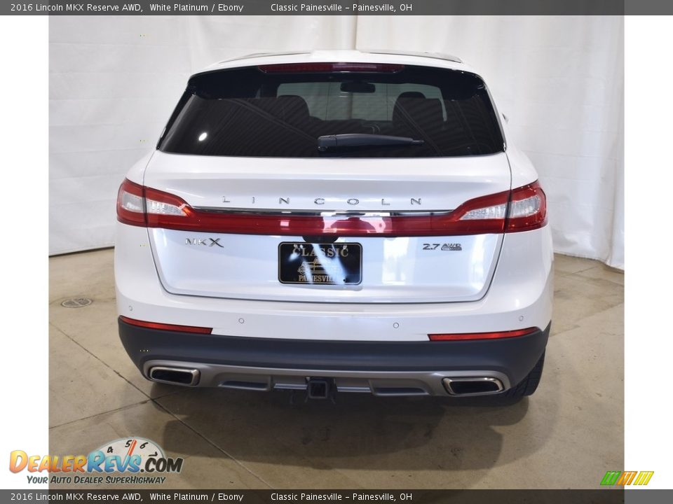 2016 Lincoln MKX Reserve AWD White Platinum / Ebony Photo #3