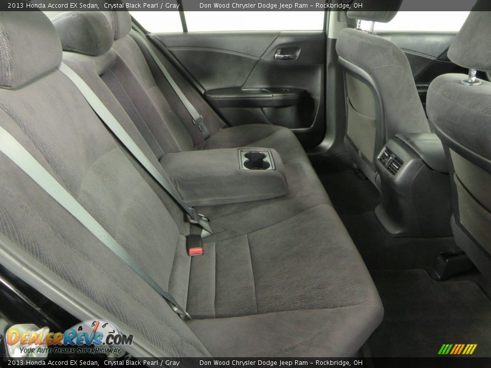 2013 Honda Accord EX Sedan Crystal Black Pearl / Gray Photo #36