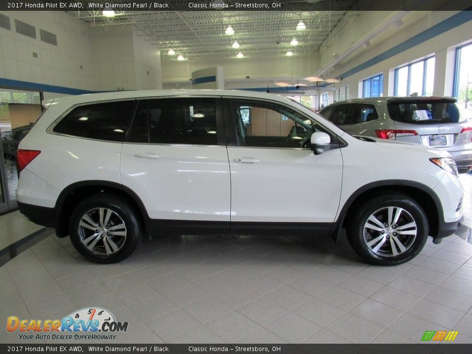 2017 Honda Pilot EX AWD White Diamond Pearl / Black Photo #4