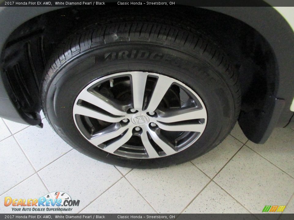 2017 Honda Pilot EX AWD White Diamond Pearl / Black Photo #12
