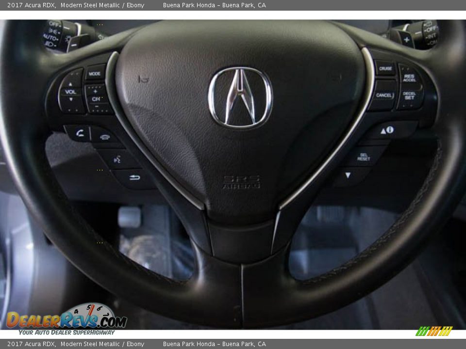 2017 Acura RDX Modern Steel Metallic / Ebony Photo #15