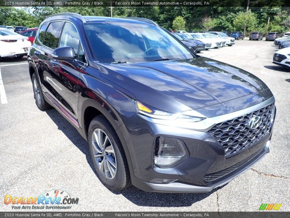 2020 Hyundai Santa Fe SEL AWD Portofino Gray / Black Photo #3