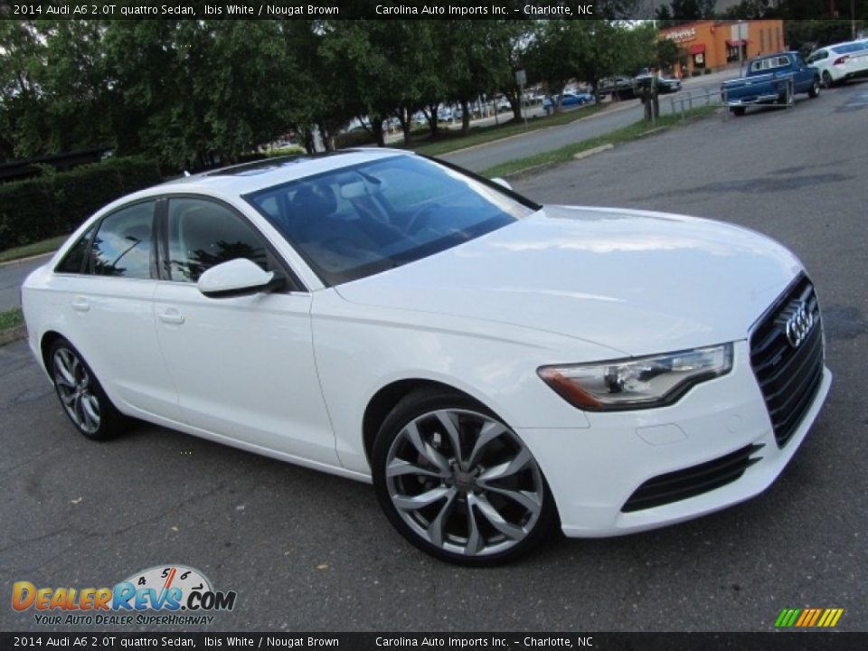 2014 Audi A6 2.0T quattro Sedan Ibis White / Nougat Brown Photo #3