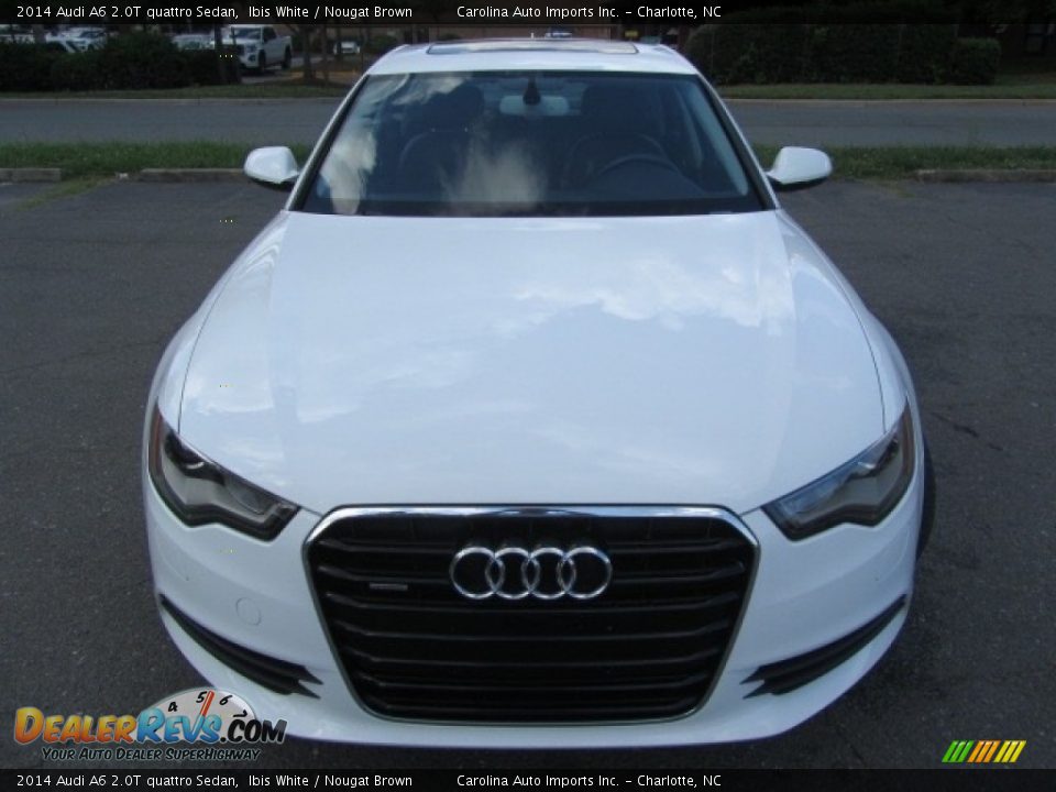2014 Audi A6 2.0T quattro Sedan Ibis White / Nougat Brown Photo #5