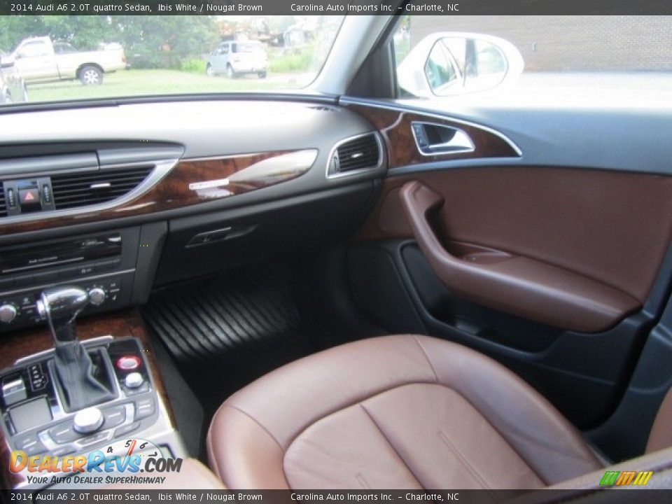 2014 Audi A6 2.0T quattro Sedan Ibis White / Nougat Brown Photo #14