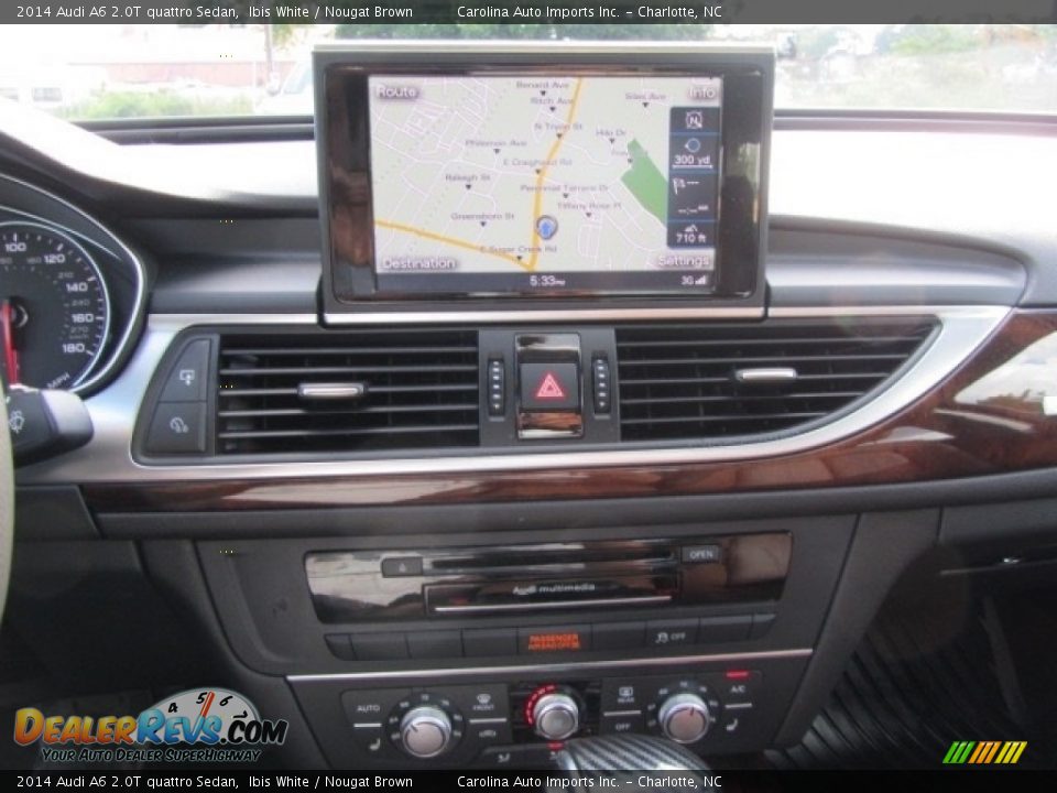 2014 Audi A6 2.0T quattro Sedan Ibis White / Nougat Brown Photo #16